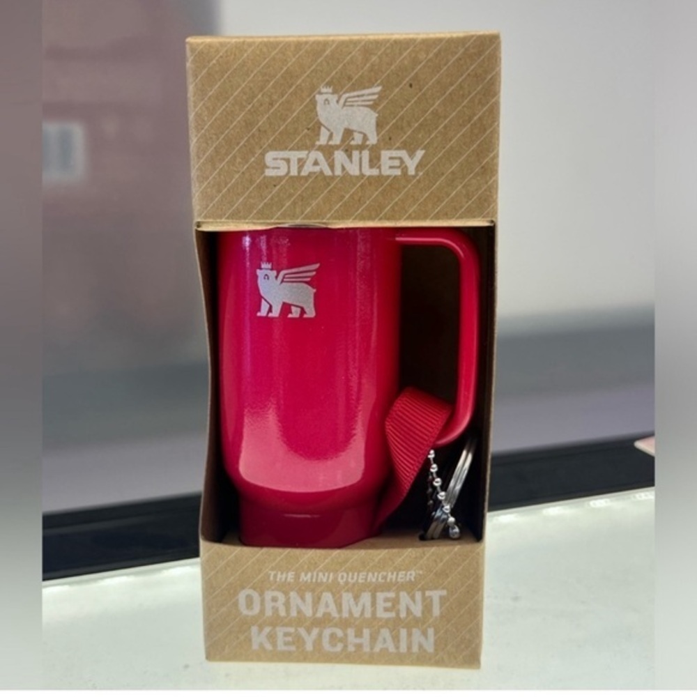 Stanley Tumbler Ornament Keychain Red Delicious NWT